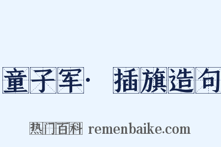 童子军·插旗造句是什么意思的图片